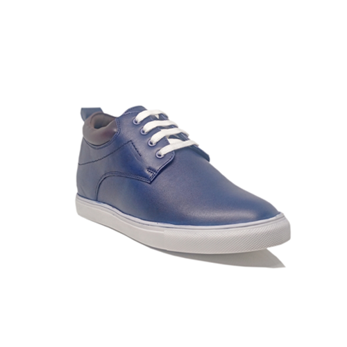 Elevato Height increasing Blue casual leather shoes – 2.6 inches