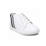 Elevato Height Increasing White Casual Leather Shoes – 3 inches