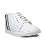 Elevato Height Increasing White Casual Leather Sneaker Shoes for Men – 3 inches
