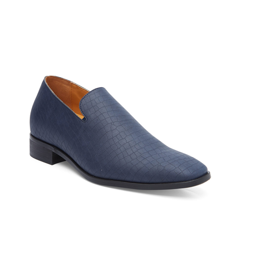 Elevato Height increasing Blue Slip on Party Shoes – 2.5 Inches