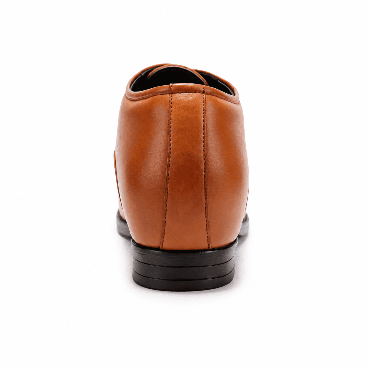 Premium Tan Height Increasing Derby Shoes for Men | 3 Inches | Genuine Leather | Elevato - Image 4