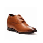 Premium Tan Height Increasing Derby Shoes for Men | 3 Inches | Genuine Leather | Elevato