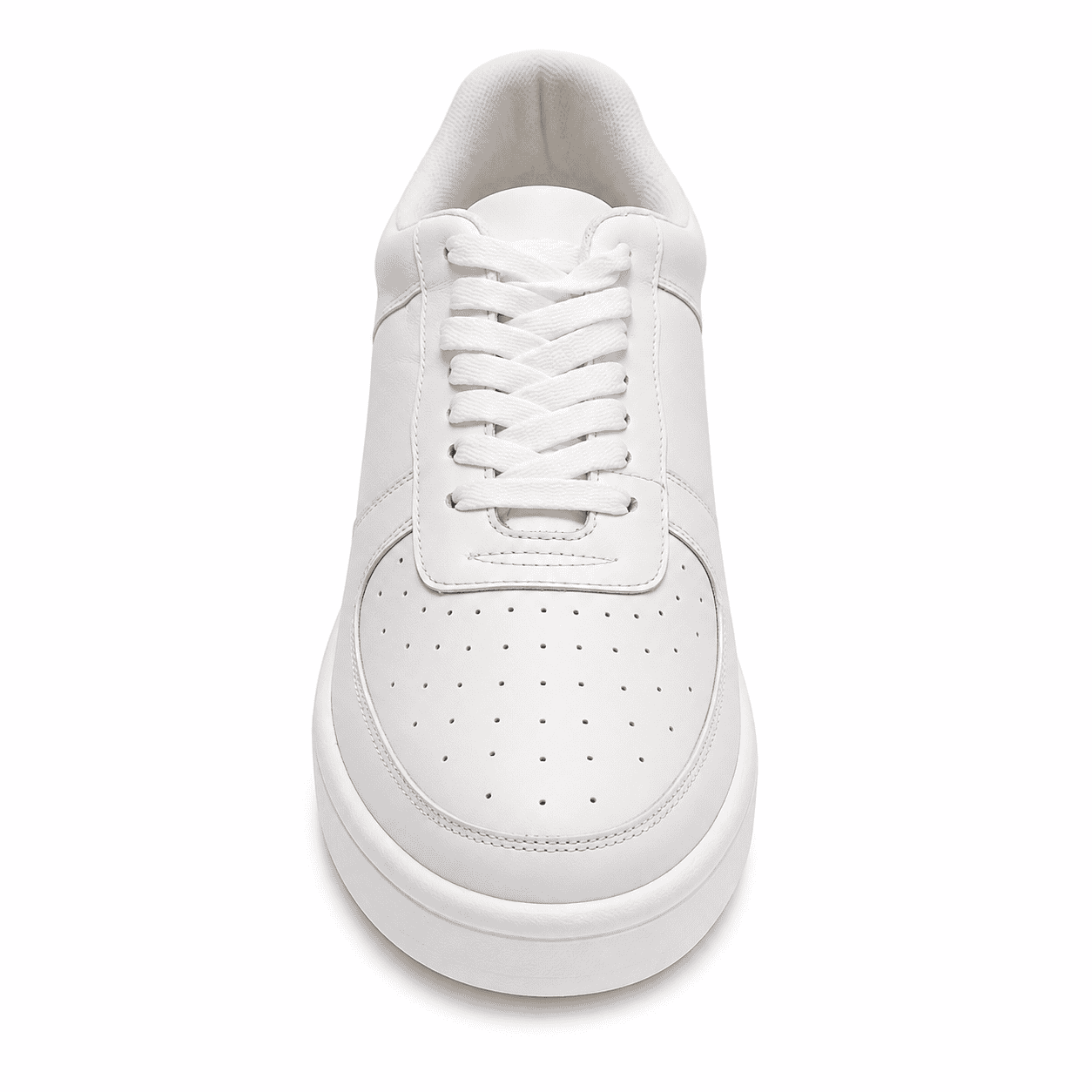 Front view of Height Increasing White Sneakers for Men