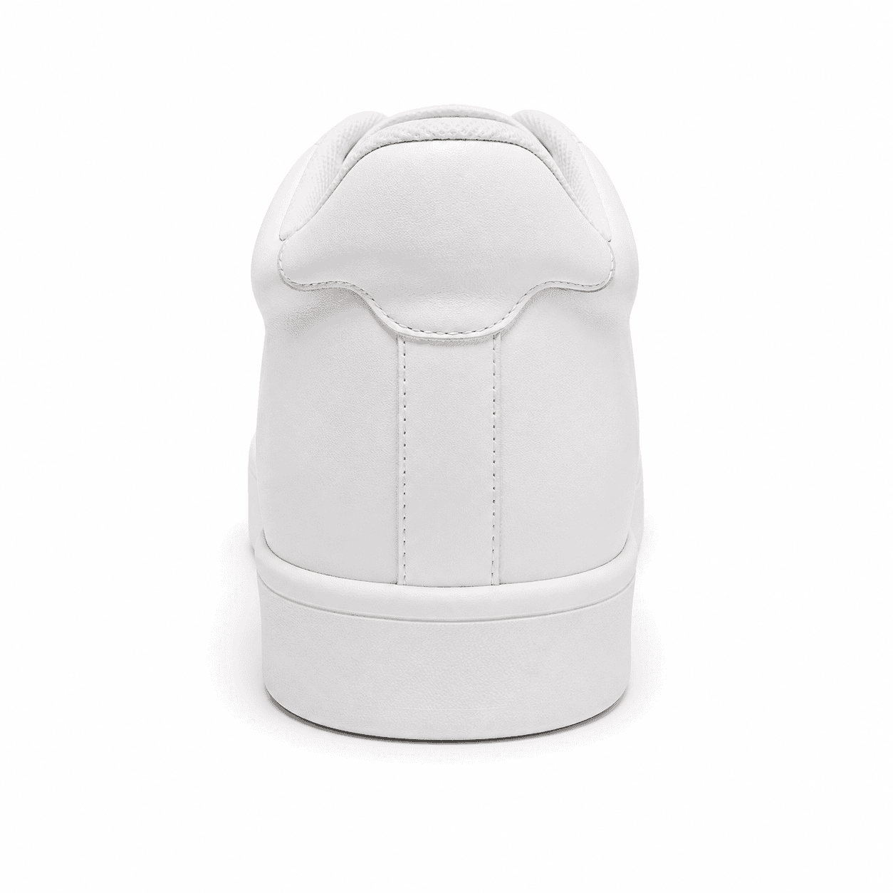 Back view of Height Increasing White Sneakers for Men